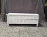 Handmade Indian Hand Carved Solid Hard Wood Blanket Box 140x52x50 cm